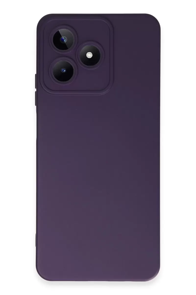 Newface Realme C53 Kılıf Nano içi Kadife Silikon - Mor