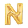 Altın Sarısı Folyo N Harfi Balon 1 Metre