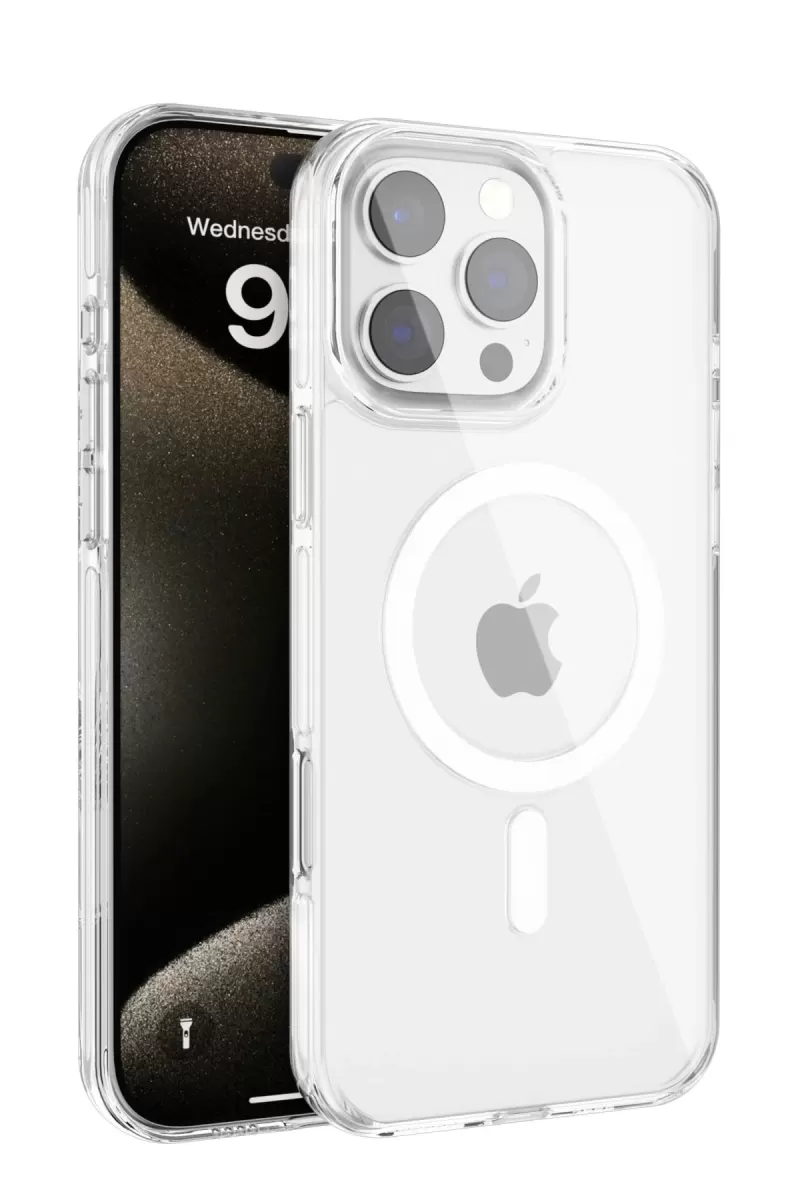 Joko Apple iPhone 16 Pro Max Gleam PC Sert Magsafe Kılıf - Şeffaf