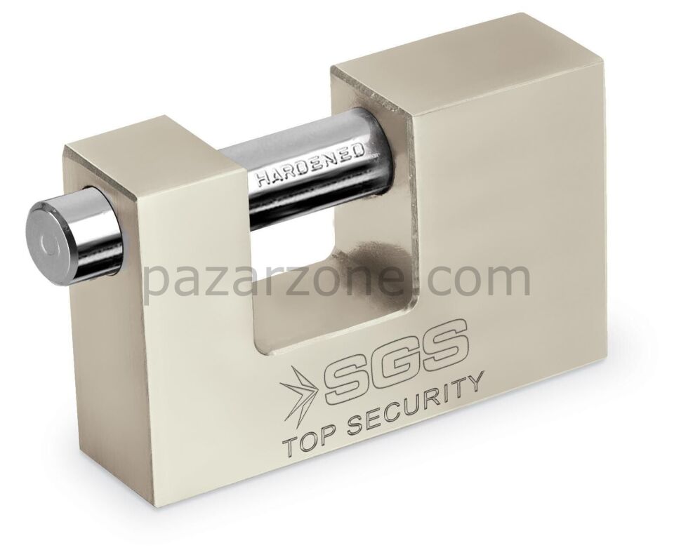 SGS 1365 Cam Kapı Kilidi Kayar Milli Saten Kaplama 70 mm