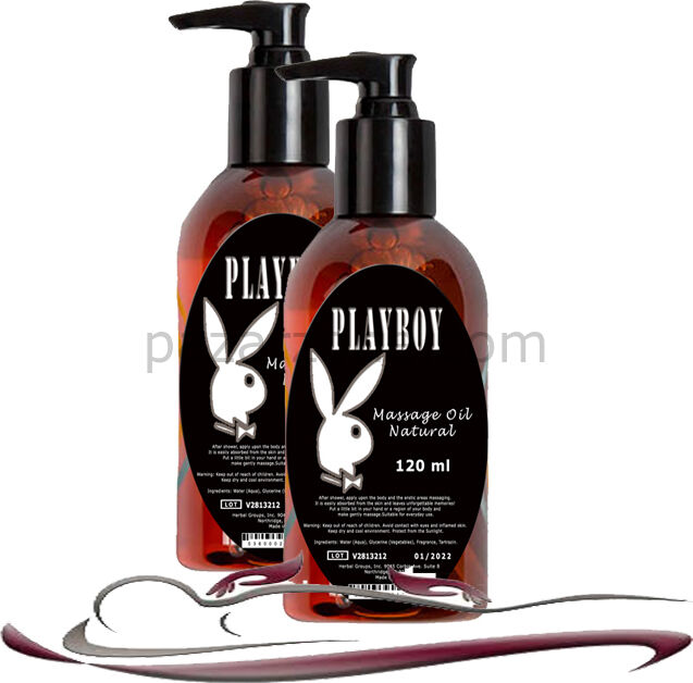 Playboy Natural Massage Oil Kokusuz Vücut Masaj Yağı 2 Adet 120 ml