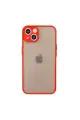 Newface Apple iPhone 13 Mini Kılıf Montreal Silikon Kapak - Kırmızı