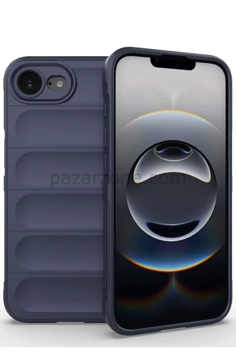 Newface Apple iPhone 16E Kılıf Optimum Silikon - Lacivert