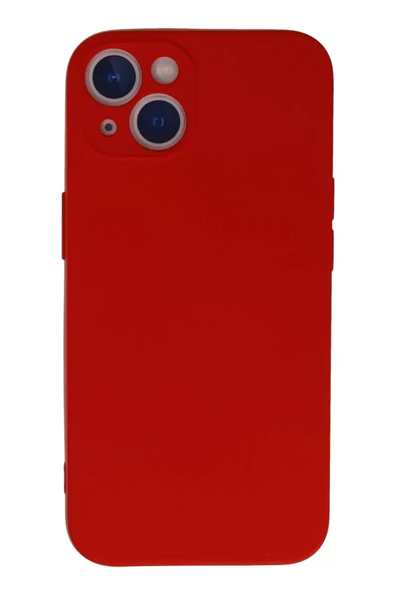 Newface Apple iPhone 13 Mini Kılıf Nano içi Kadife Silikon - Kırmızı