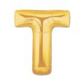 Altın Sarısı Folyo T Harfi Balon 1 Metre
