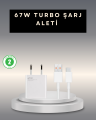 67 Watt Type C Şarj Adaptörü Poco X3 X4 X5 Pro Uyumlu