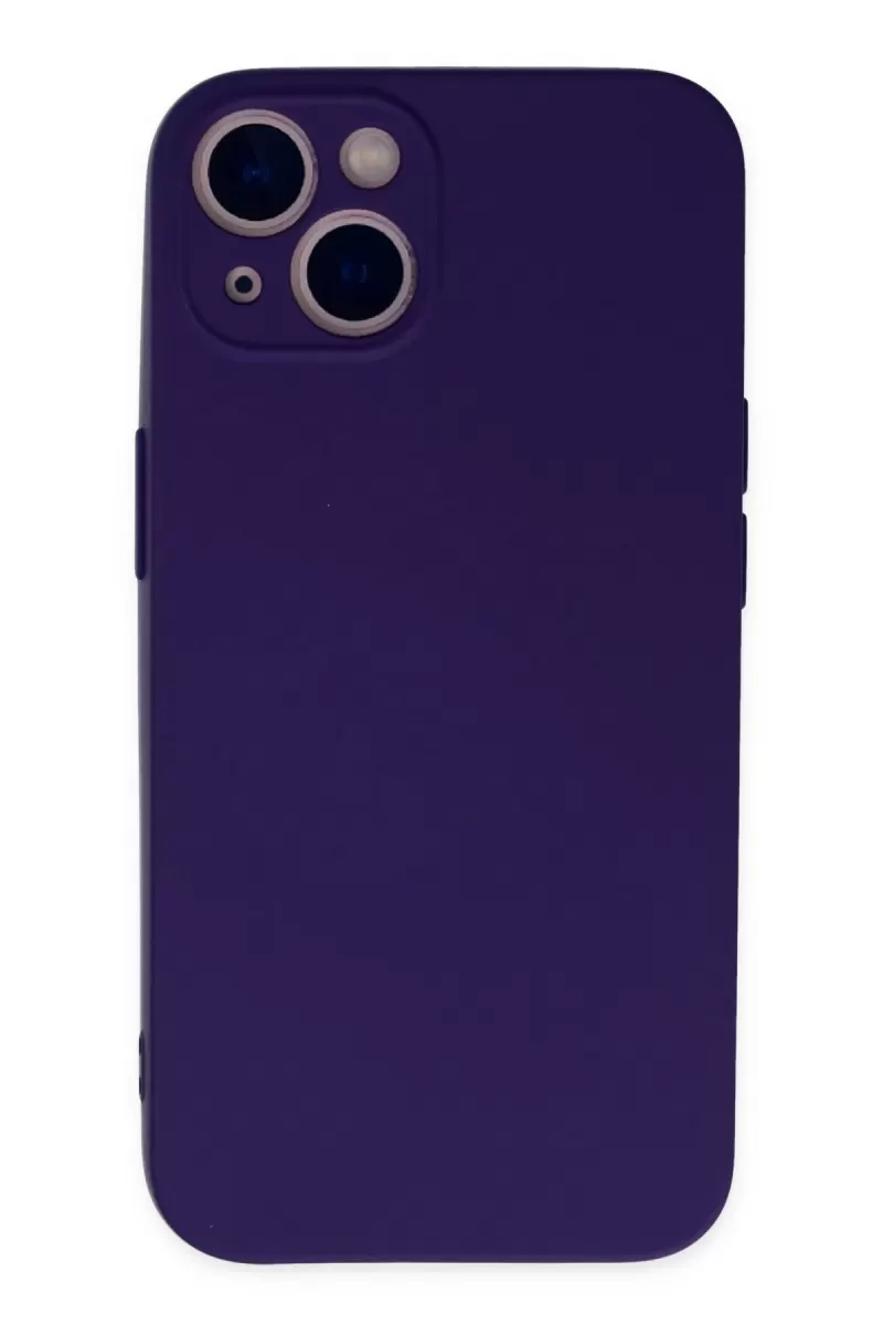 Newface Apple iPhone 13 Mini Kılıf Nano içi Kadife Silikon - Mor