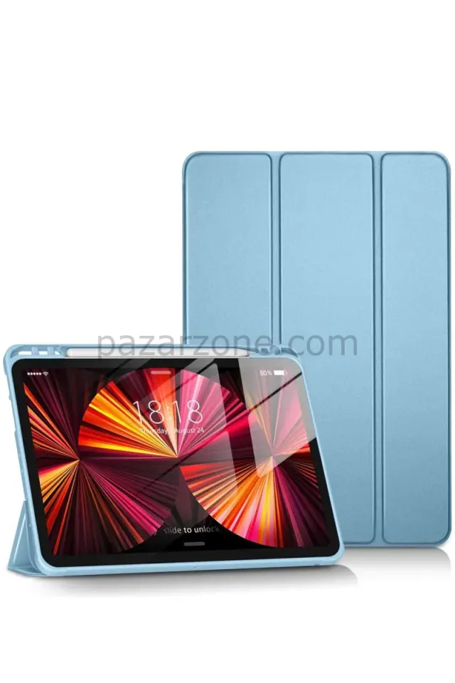 Newface Apple iPad Pro 11 (2024) Kılıf Tablet Smart Kılıf - Mavi