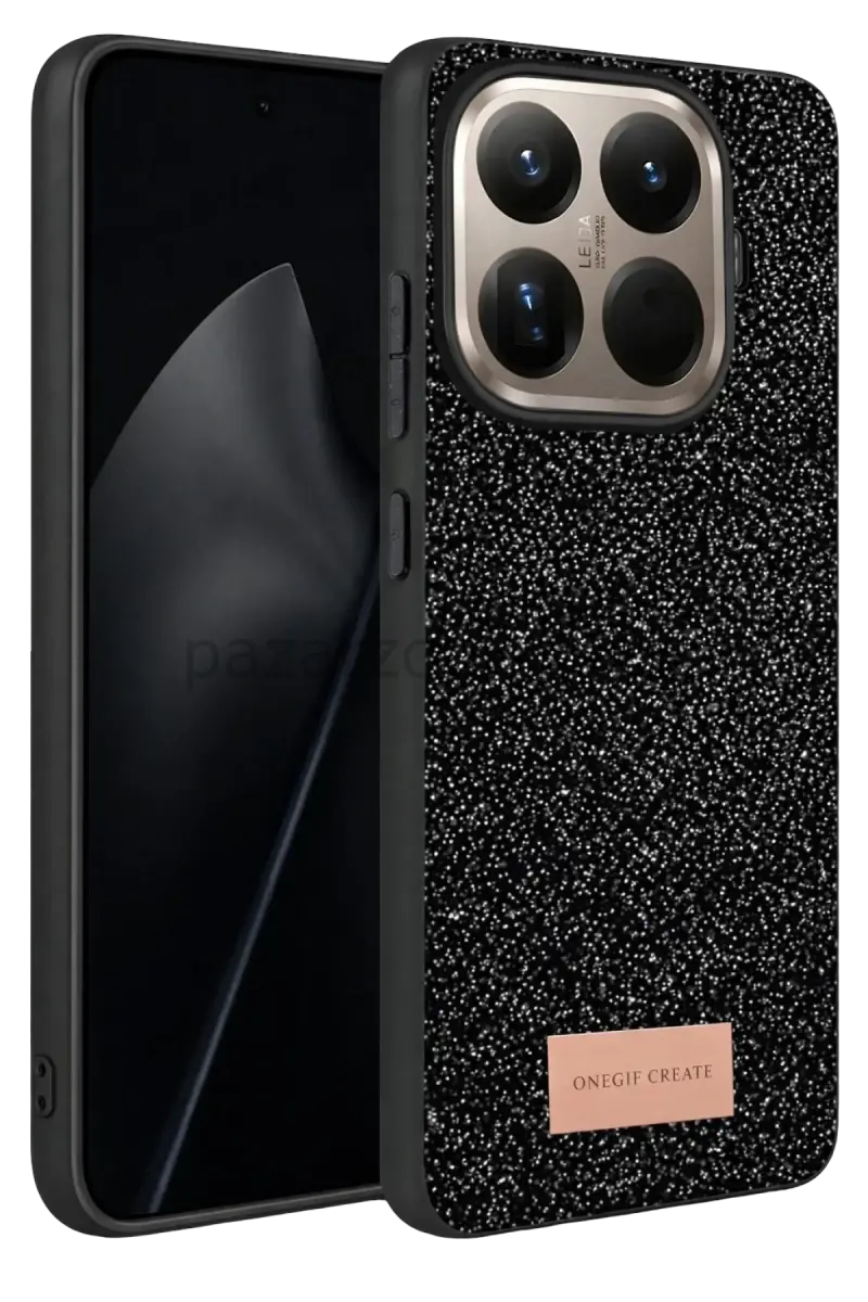 Onegif Xiaomi Mi 15T Pro Bright Simli Kapak - Siyah