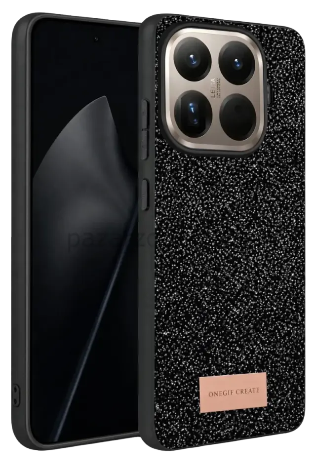 Onegif Xiaomi Mi 15T Pro Bright Simli Kapak - Siyah