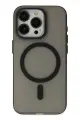 Newface Apple iPhone 15 Pro Max Kılıf Lodos Magneticsafe Mat Kapak - Siyah
