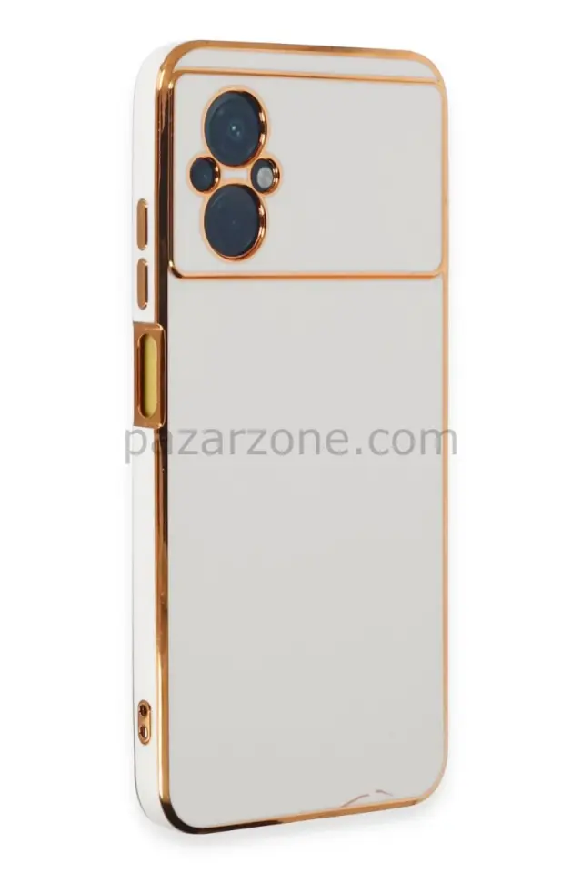 Newface Xiaomi Poco M5 Kılıf Volet Silikon - Beyaz