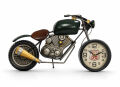 Retro Motosiklet Tasarımlı Duvar Saati - Metal - 44x24 cm Dekoratif Obje