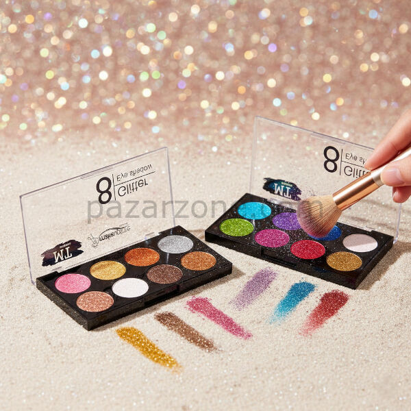 8 Renk Glitter Far Paleti - 2'li Set