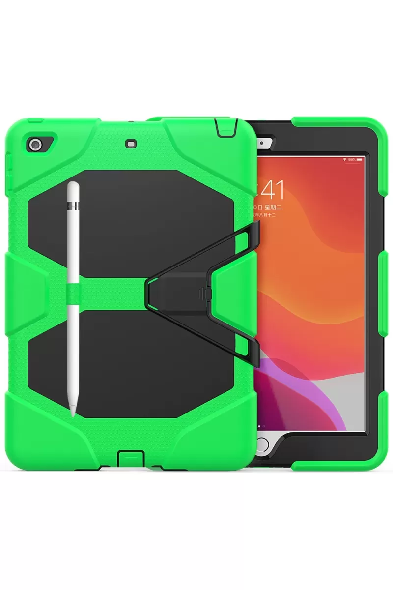 Newface Apple iPad 10.2 (7.nesil) Kılıf Griffin Tablet Kapak - Yeşil