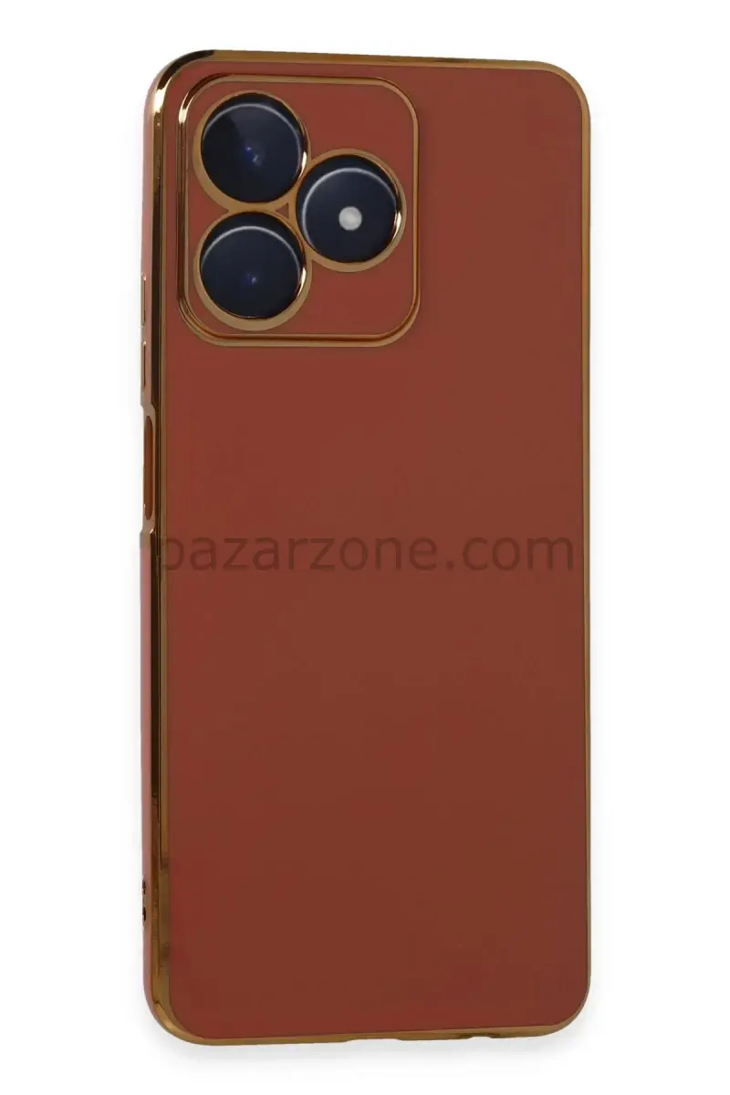 Newface Realme C53 Kılıf Volet Silikon - Kırmızı