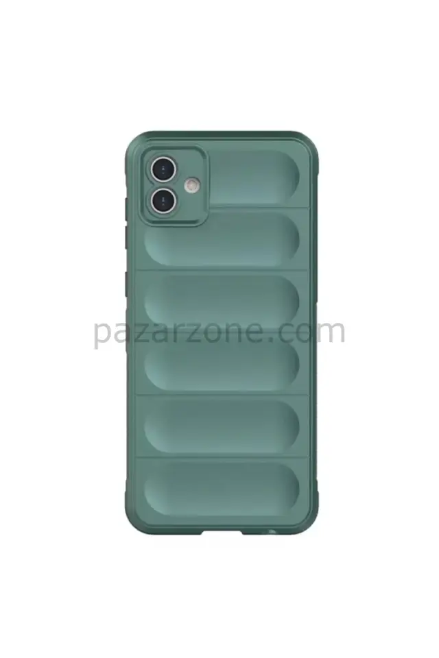 Newface Samsung Galaxy A06 Kılıf Optimum Silikon - Koyu Yeşil