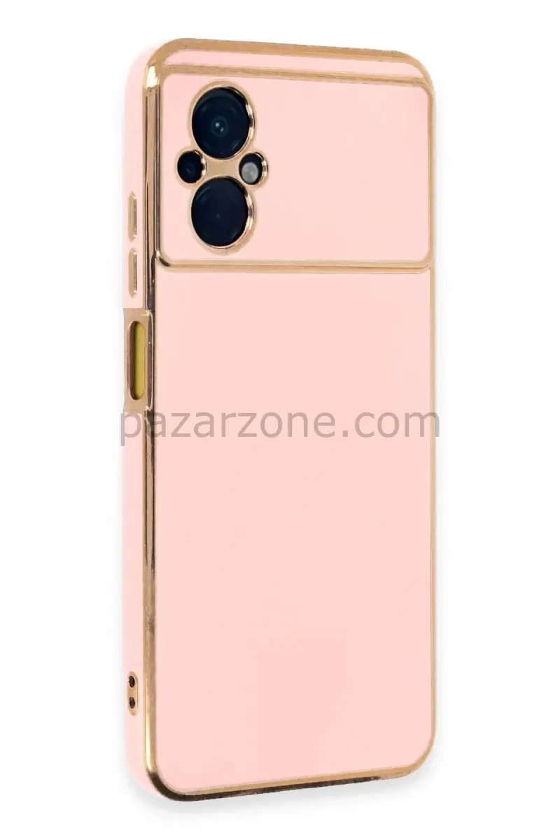 Newface Xiaomi Poco M5 Kılıf Volet Silikon - Pembe
