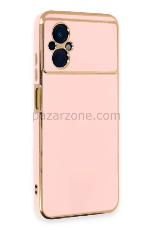 Newface Xiaomi Poco M5 Kılıf Volet Silikon - Pembe