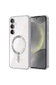 Newface Samsung Galaxy S23 Plus Kılıf Kross Magneticsafe Kapak - Gümüş