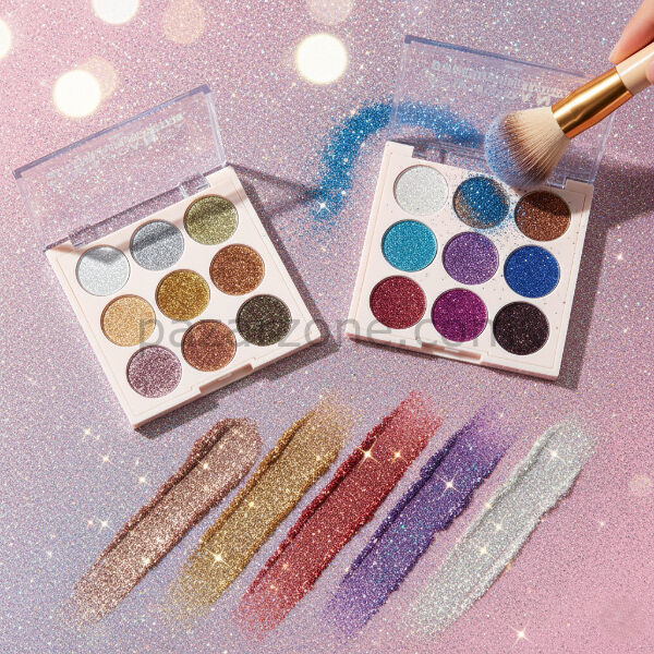 9 Renk Glitter Diamond Far Paleti - 2'li Set