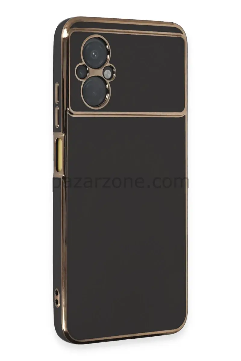 Newface Xiaomi Poco M5 Kılıf Volet Silikon - Siyah