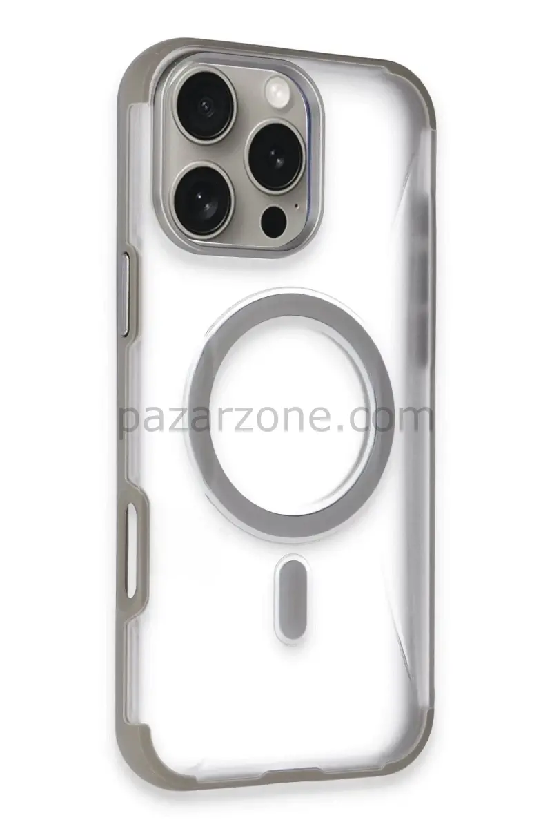Joko Apple iPhone 16 Pro Max Hilton Magsafe Kapak - Titan Gri