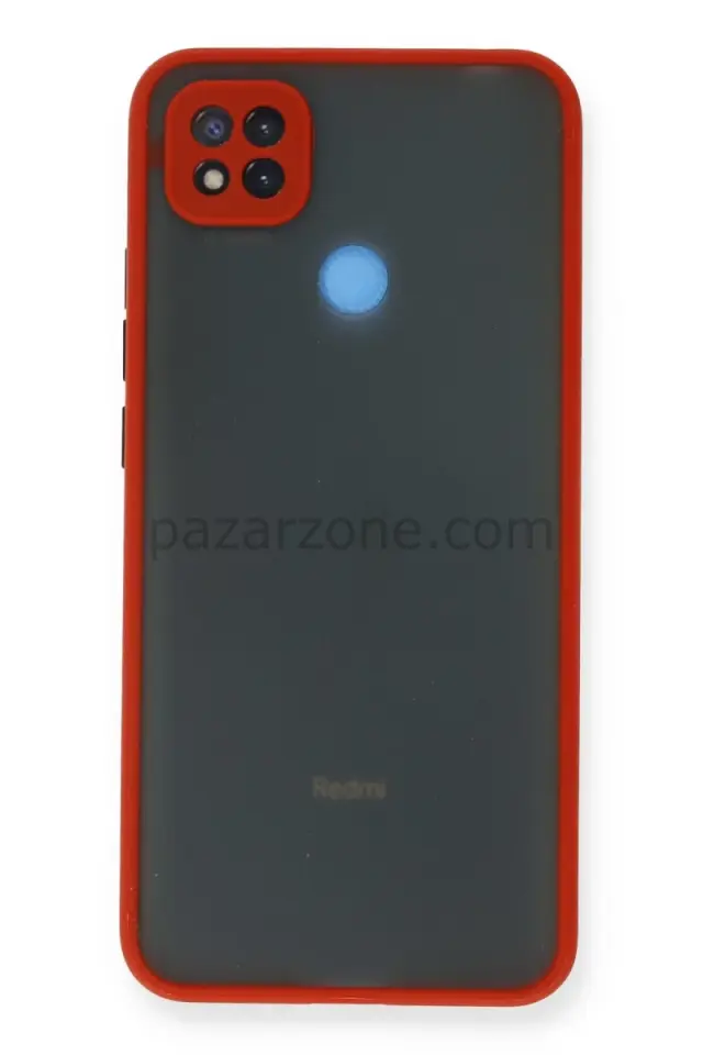 Newface Xiaomi Redmi 9C Kılıf Montreal Silikon Kapak - Kırmızı