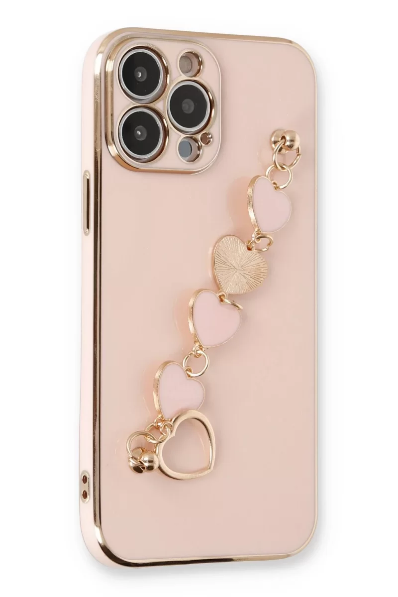 Newface Apple iPhone 14 Pro Kılıf Esila Silikon - Pudra