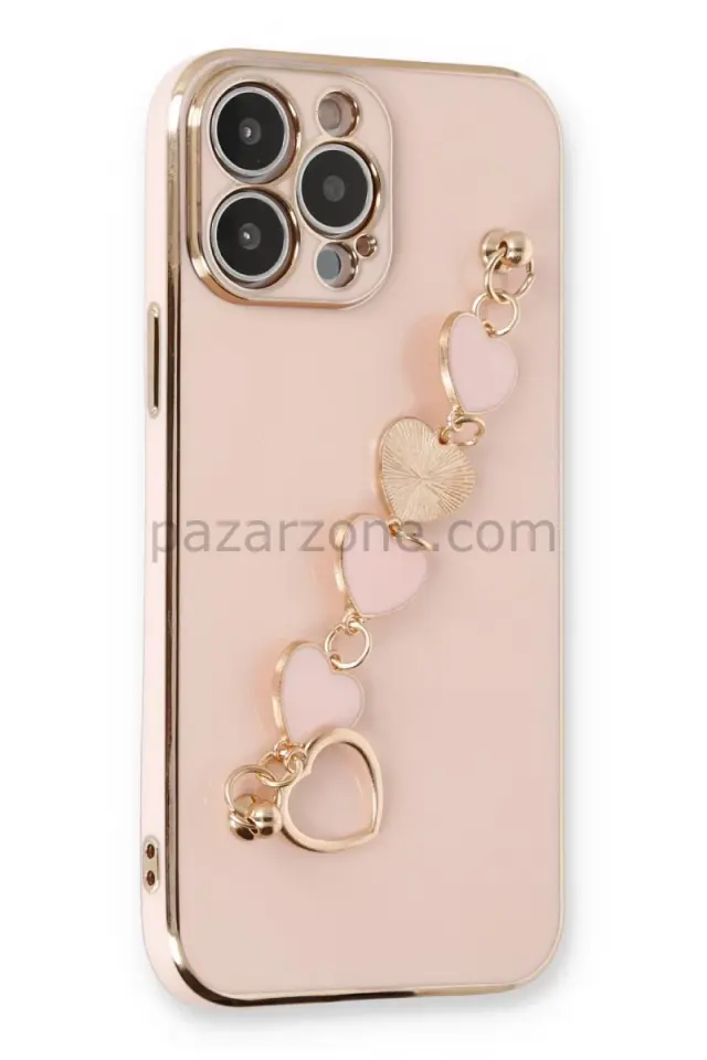 Newface Apple iPhone 14 Pro Kılıf Esila Silikon - Pudra