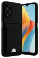 Newface Oppo A38 Kılıf Kelvin Kartvizitli Silikon - Siyah