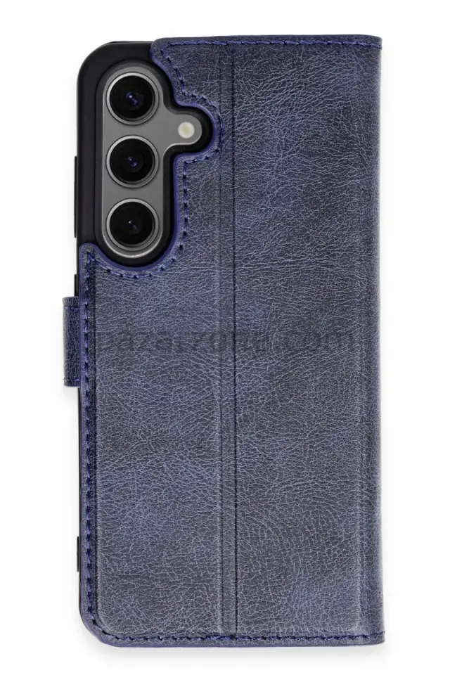 Newface Samsung Galaxy S24 Kılıf Trend S Plus Kapaklı Kılıf - Lacivert