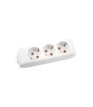 Viko Multi-Led Üçlü Priz Topraklı Çocuk Korumalı Klemensli-Beyaz