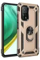 Newface Xiaomi Mi 10T Pro Kılıf Sofya Yüzüklü Silikon Kapak - Gold