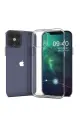 Newface Apple iPhone 12 Kılıf Lüx Şeffaf Silikon