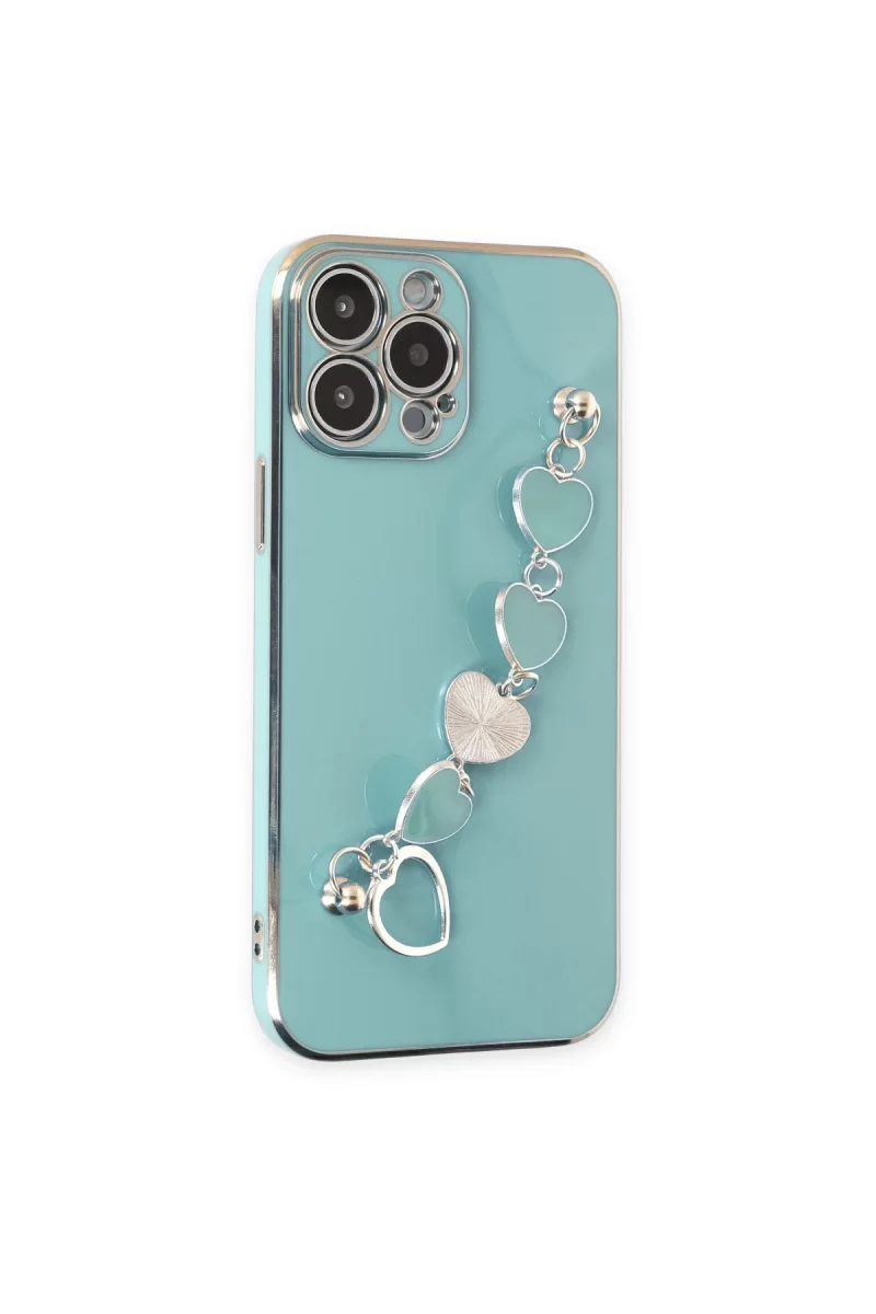 Newface Apple iPhone 14 Pro Kılıf Esila Silikon - Su Yeşili