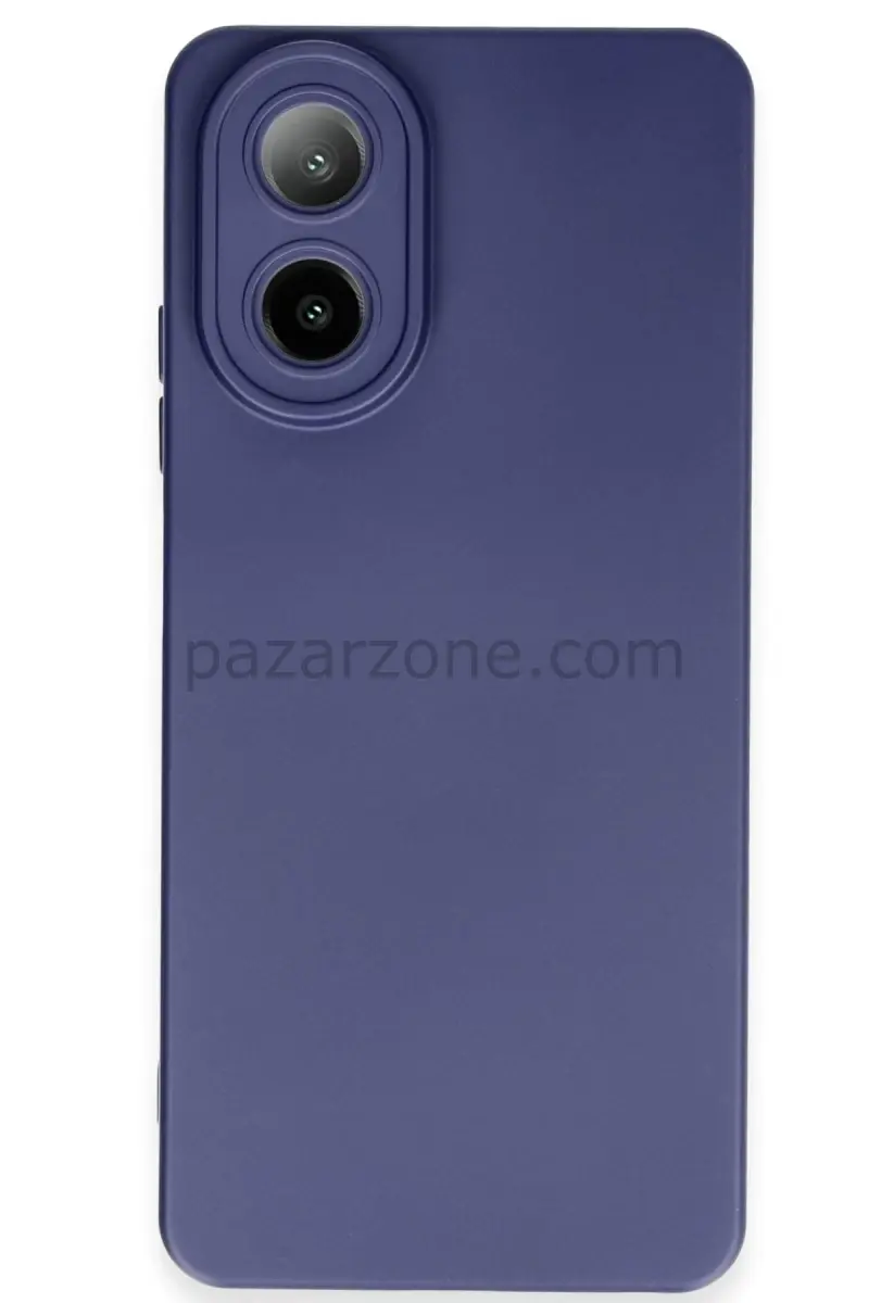 Newface Oppo A38 Kılıf Nano içi Kadife Silikon - Lacivert