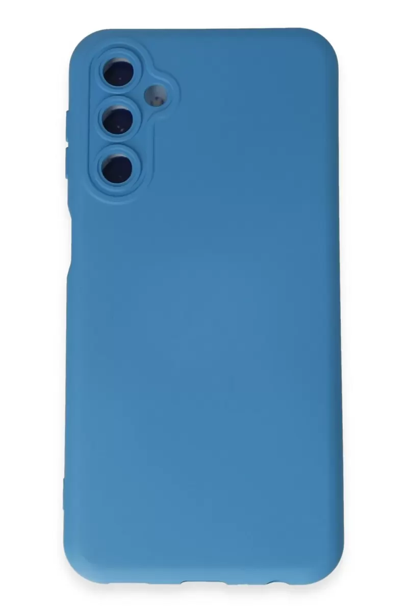 Newface Samsung Galaxy M34 5G Kılıf Nano içi Kadife Silikon - Mavi
