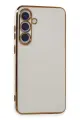 Newface Samsung Galaxy S24 Kılıf Volet Silikon - Beyaz