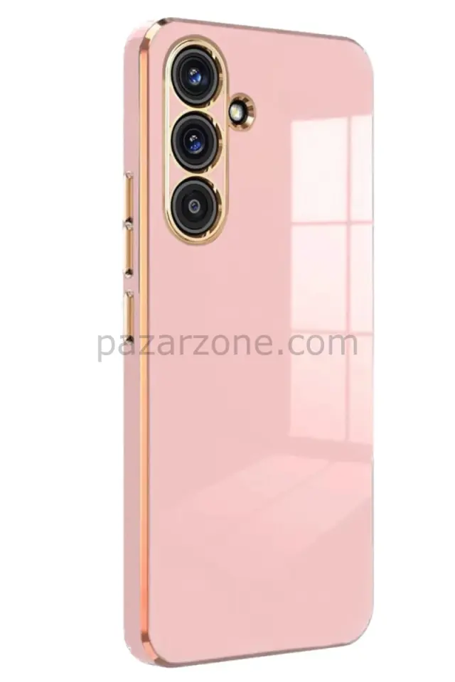Newface Samsung Galaxy A24 4G Kılıf Volet Silikon - Pembe