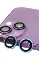 Newface Apple iPhone 13 Mini Raze Metal Kamera Lens - Mavi