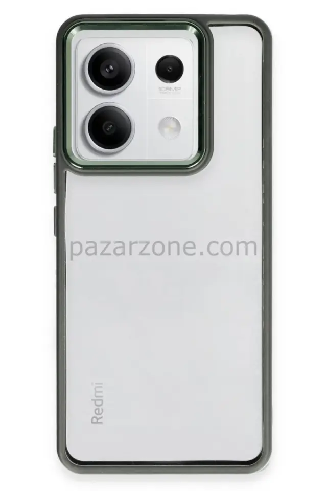 Newface Xiaomi Redmi Note 13 Pro 5G Kılıf Power Silikon - Koyu Yeşil