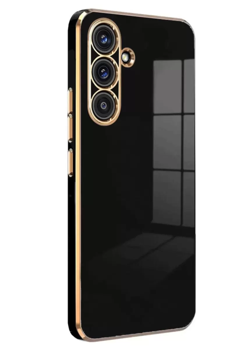 Newface Samsung Galaxy A24 4G Kılıf Volet Silikon - Siyah