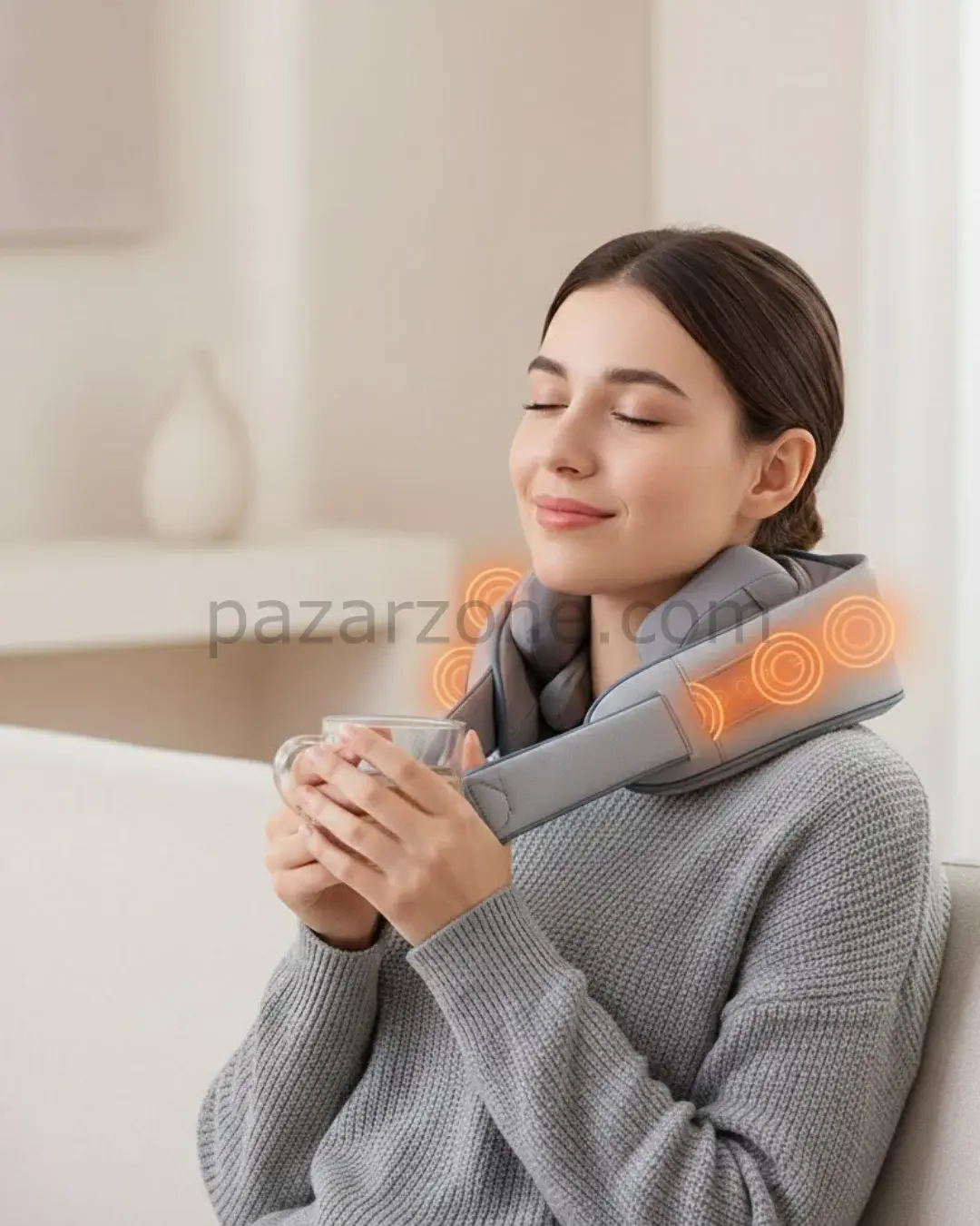 1800mAh Pil Kapasiteli Boyun Masaj Aleti