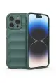 Newface Apple iPhone 14 Pro Kılıf Optimum Silikon - Koyu Yeşil