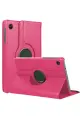 Newface Samsung Galaxy Tab A11 360 Tablet Deri Kılıf - Pembe