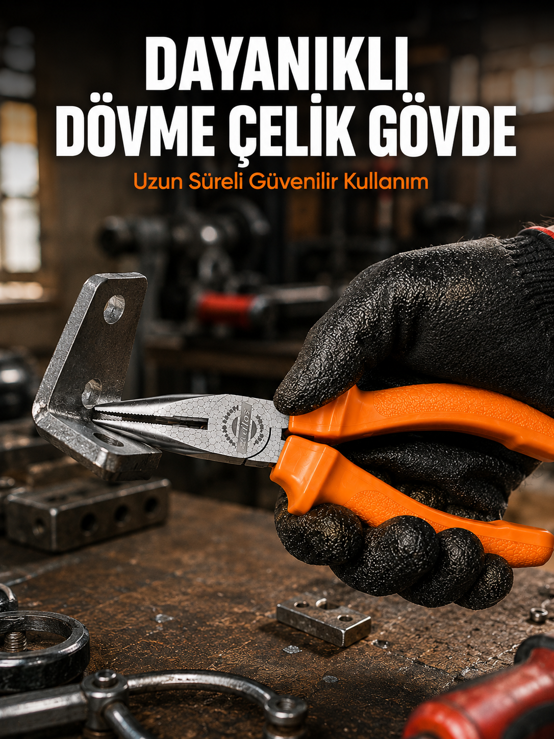 Uzun Çene Tasarımlı Dövme Çelik Kargaburun Hassas Kavrama Performansı