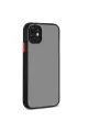 Newface Apple iPhone 12 Kılıf Montreal Silikon Kapak - Siyah