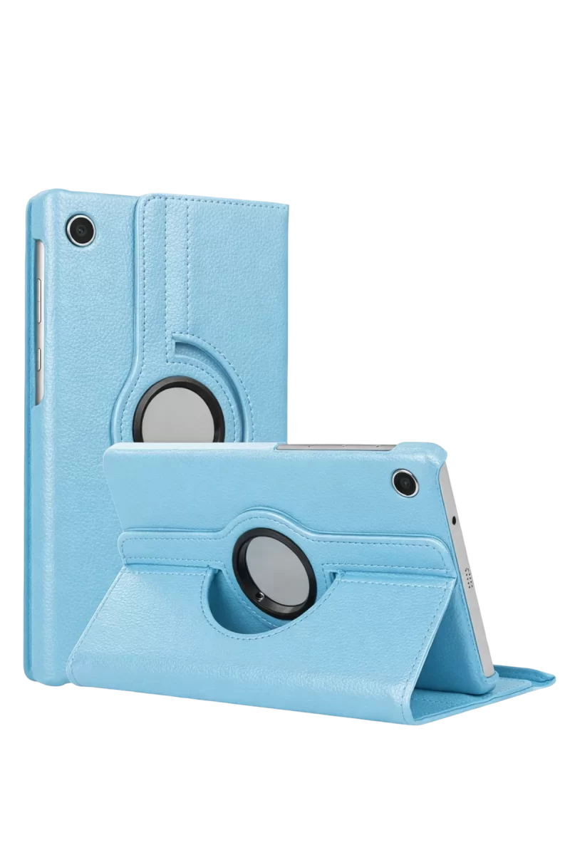 Newface Samsung Galaxy Tab A11 360 Tablet Deri Kılıf - Turkuaz