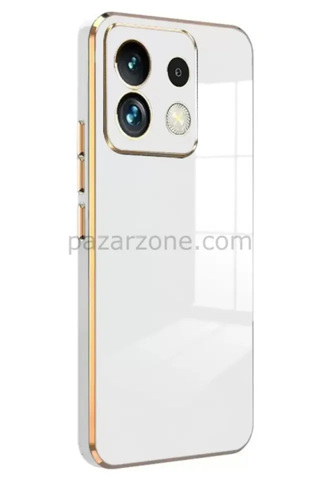 Newface Xiaomi Poco M6 Pro 4G Kılıf Volet Silikon - Beyaz